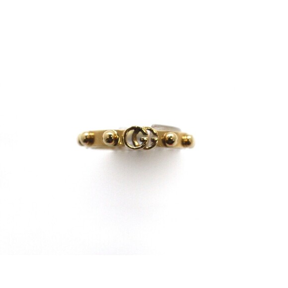 GUCCI YELLOW GOLD RUNNING GG RING 18KT SIZE 8 - Picture 2 of 5